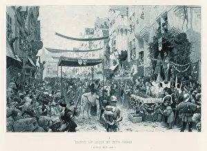 Threatened Prints: Louis Xi Enters Paris Events France 30 August