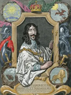 1601 Prints: Louis XIII of France (1601-1643). House of Bourbon. King of