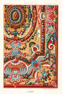 Racinet Prints: Louis XIV style carpet, 18th century