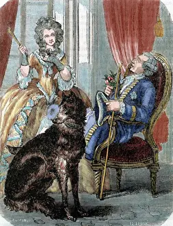 Louis XV (1710-1774). King of France (1715-1774) and Marie J