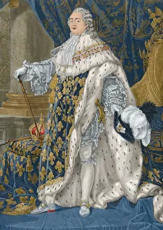 Absolutism Gallery: Louis XVI (1754-1793). King of France. Portrait. Engraving