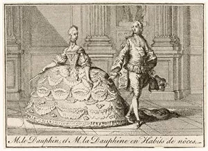 Teenager Collection: Louis XVI and Marie Antoinette in wedding costumes