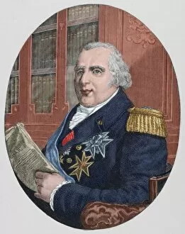 Louis XVIII (1755-1824). King of France from 1814-15 and 181
