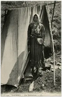 Bohemian Prints: Lourdes, France - A Bohemian Pilgrim and her shelter