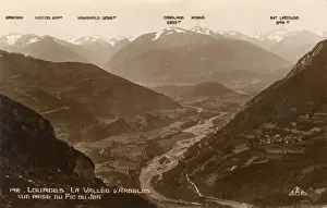 Vallee Prints: Lourdes, France - La Vallee d Argeles