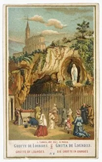 Visions Collection: Lourdes Pilgrims (Card)
