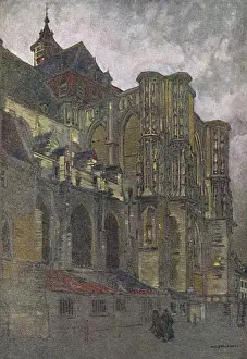 Leuven Prints: Louvain Cathedral by W. L. Bruckman