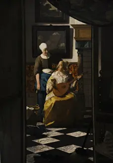 1670 Prints: The Love Letter, c. 1669-1670, by Johannes Vermeer (1632-1675