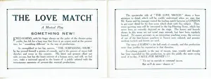 The Love Match by Fred Karno and Cyril Hemmington