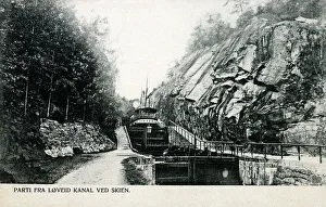 Locks Collection: Loveid kanal in Skien, Norway