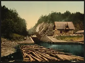 Telemarken Prints: Loveid Lock, Telemarken (i. e, Telemark), Norway