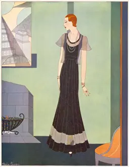 A lovely gown in which to celebrate Christmas festivies, by