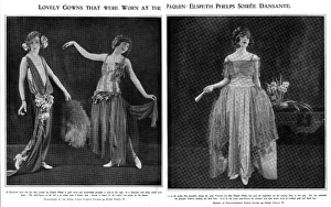 Images Dated 1st August 2017: Lovely gown worns at the Paquin Phelps soiree dansante