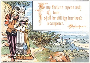 Images Dated 16th October 2019: Two lovers on mountain path