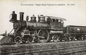 Images Dated 11th July 2017: Lovett Eames, single bogie express locomotive, America
