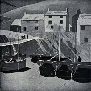 Polperro Prints: Low Tide at Polperro