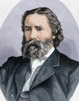 Essayist Prints: LOWELL, James (1819-1891). Poet, essayist and American diplo