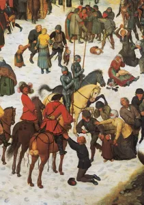 Massacre Prints: Lower central detail depicting some scenes of the massacre