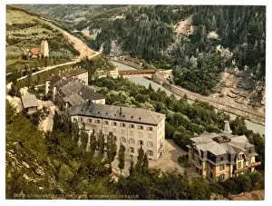 Lower Engadine, Tarasp, Kurhaus, Grisons, Switzerland