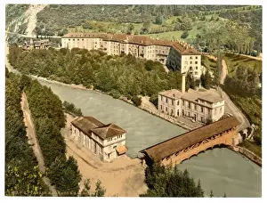 Kurhaus Prints: Lower Engadine, Tarasp, Kurhaus, Grisons, Switzerland