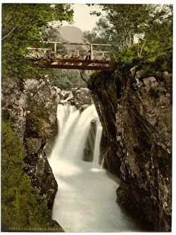 Nevis Prints: Lower fall, Glen Nevis, Fort William, Scotland
