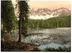 The Lower Karersee, Tyrol, Austro-Hungary