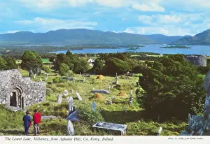 Killarney Prints: The Lower Lake, killarney, from Aghadoe Hill, County Kerry