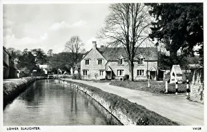 Cotswolds Prints: Lower Slaughter, The Cotswolds, Gloucestershire