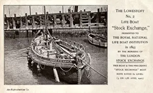 Lifeboats Prints: Lowestoft No. 2 Lifeboat Stock Exchange