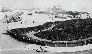 Lowestoft Prints: Lowestoft Pier and Gardens Victorian period