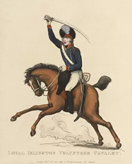 Aquatint Gallery: Loyal Islington Volunteer Cavalry