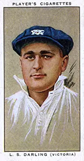 Darling Prints: Ls Darling, Australian cricketer, Victoria