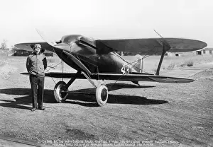 Cyrus Prints: Lt Cyrus Bettis with the Curtiss Model 42 R3C-1