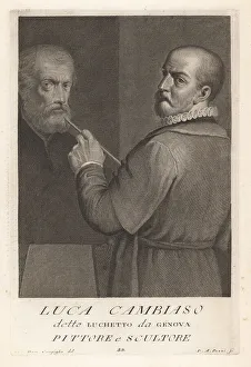 Draughtsman Prints: Luca Cambiaso, Italian painter and draughtsman, 1527-1585