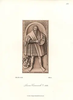 Coatofarms Prints: Lucas Cranach, German artist, died 1553