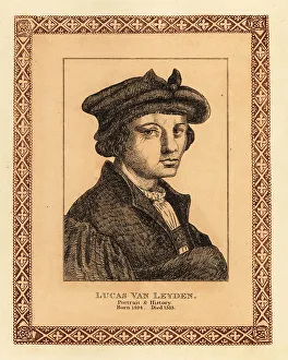 Printmaker Prints: Lucas van Leyden, Dutch history painter, portraitist, and printm