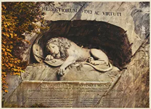 Switzerland Gallery: Lucerne / Lion Sculpture