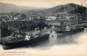 Images Dated 21st November 2018: Luchana, River Nervion, Bilbao, Spain