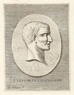 Joseph Testana Prints: Lucius Marcius Philippus, senator in the late Roman republic, 1s