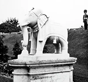 Lucknow Prints: The Lucknow Elephant, Windsor Castle gardens