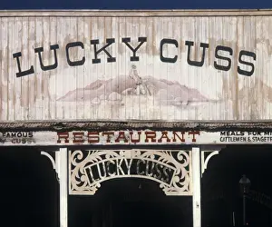 Arizona Prints: Lucky Cuss Restaurant, Tombstone