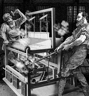 Reaction Collection: Luddites smash weaving machinery
