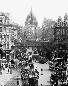 Images Dated 22nd August 2018: Ludgate Circus London Victorian period
