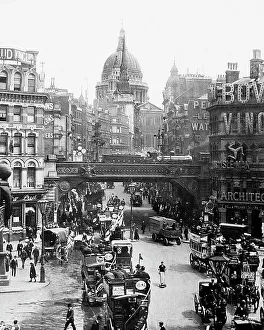 Ludgate Prints: Ludgate Circus London Victorian period