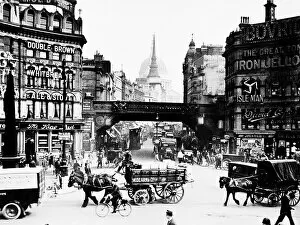 Ludgate Circus and St Paul's Cathedral, City of London