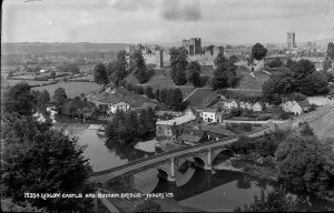 Ludlow Prints: Ludlow Castle and Dinham Bridge