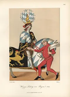 Ludwig, Duke of Bavaria (died 1449), mounted
