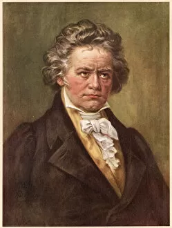 Images Dated 24th June 2021: Ludwig Van Beethoven (1770 - 1827), German composer and pianist