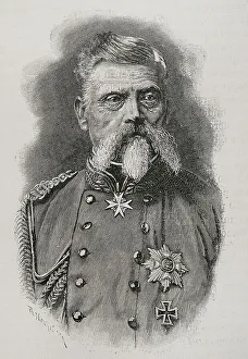 Franco Prussian Prints: Ludwig von der Tann (1815-1881). Bavarian general