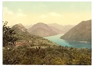 Lugano, Monte Bre, Tessin, Switzerland Lugano, Monte Bre, Te